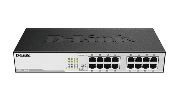 Суич D-Link DGS-1016D/E, 16 портов 10/100/1000, Desktop, rack mount