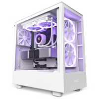 Кутия NZXT H5 Elite Matte White, Tempered Glass, Mid-Tower