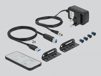 KVM превключвател, Delock 11481, 2-портов, USB, HDMI, Audio