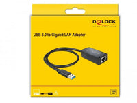 Адаптер DeLock 62121, USB 3.0  към Gigabit LAN 10/100/1000 Mbps