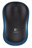 Безжична оптична мишка LOGITECH M185, Синя, USB