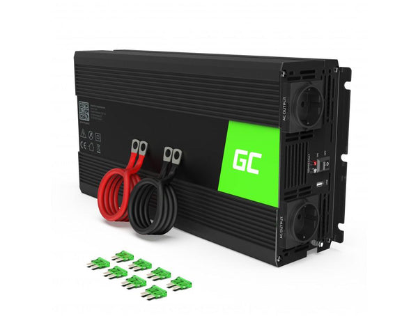 Инвертор 24/220 V  DC/AC 1500W/3000W  Modified sine wave GREEN CELL