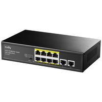 Суич Cudy FS1010P, 8 портов, 10/100, PoE+ Switch 150W, 2 x Uplink порта