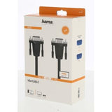 HAMA 200708 Monitor Cable, VGA Men - VGA Men, 3.0 m, Shielded, Black