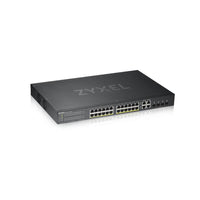 Суич ZYXEL GS1920-24HPV2, 24 портов Gigabit Smart-Managed PoE, за монтаж в шкаф